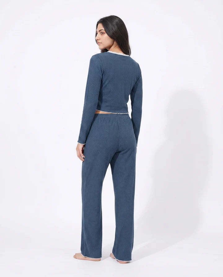 Cotton PJ Set - Midnight Comfort