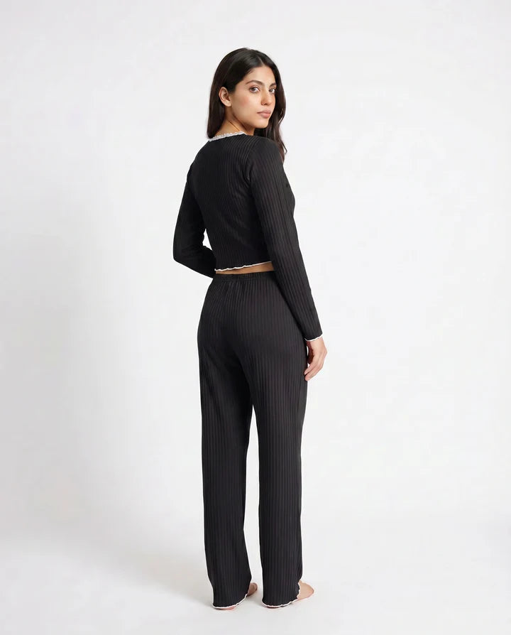 Cotton PJ Set - Midnight Comfort