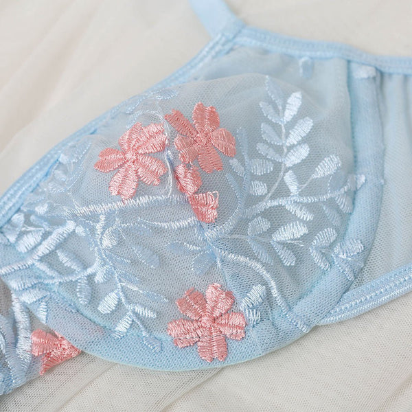 The Dreamy Breeze | Transparent Mesh Two-Piece Underwear Set